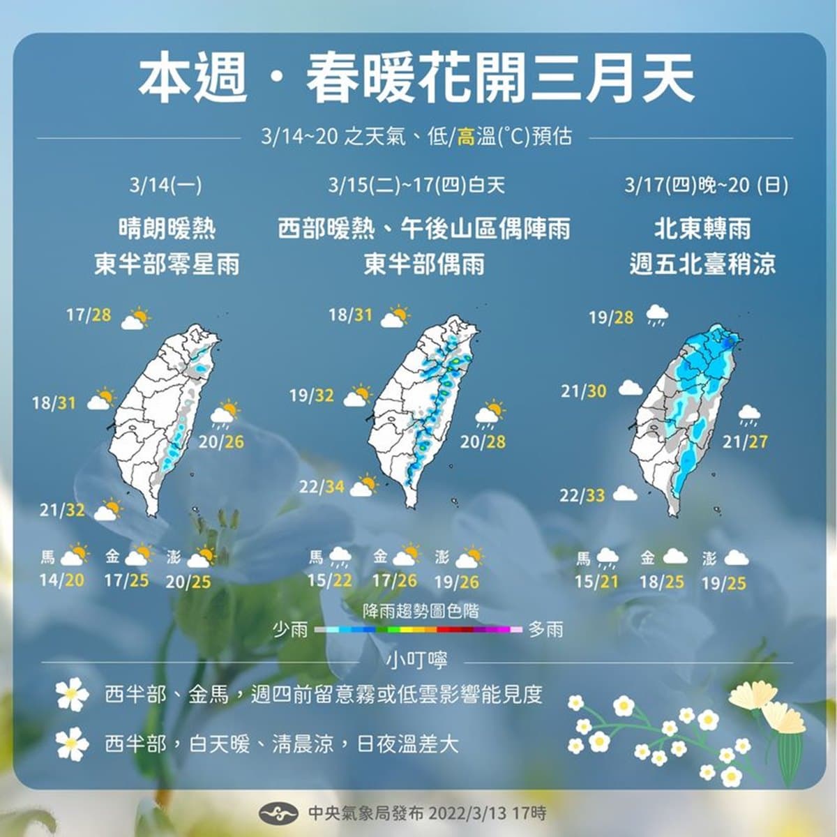 長袖先不要收!1張圖看懂1週天氣變化,週四變天濕涼到週日 長袖先不要收!1張圖看懂1週天氣變化,週四變天濕涼到週日
