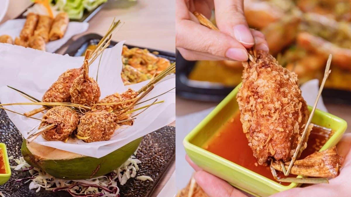 整顆現剖椰子倒入雞湯！超狂南洋料理秒飛東南亞，酸辣海鮮、紅咖哩蝦好開胃