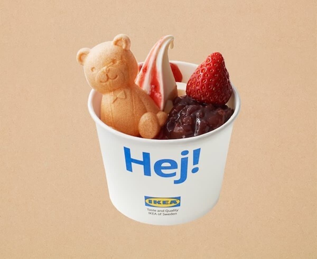 「熊熊最中」聖代、鬆餅萌翻！日本IKEA草莓季登場，再嘗爆餡泡芙、甜甜圈巴菲