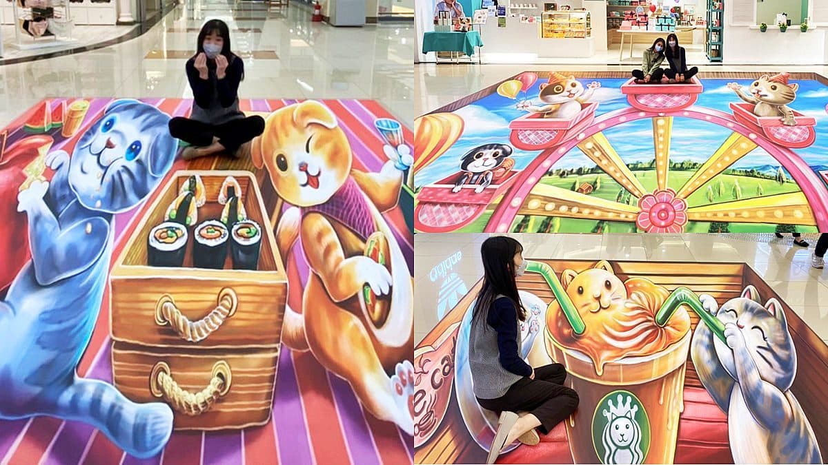 貓奴必拍８家百貨「貓咪展」！3D摩天輪、貓版星巴克，50元遊戲帶走千元玩偶