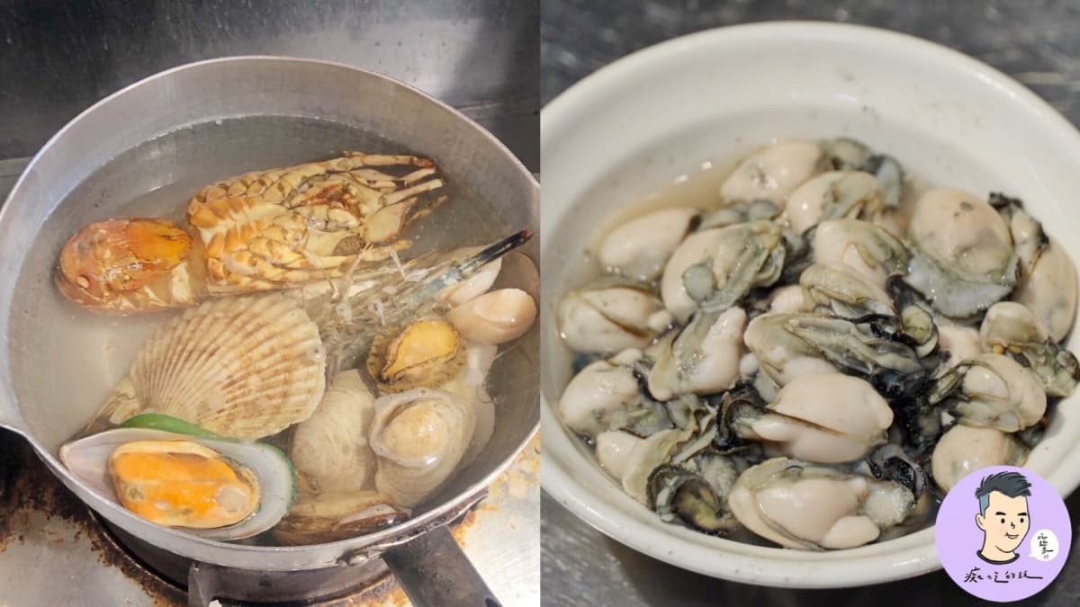 １碗吃得到９種海鮮！超浮誇鍋燒麵塞滿龍蝦、鮑魚，暴量蚵仔麵痛風也要吃