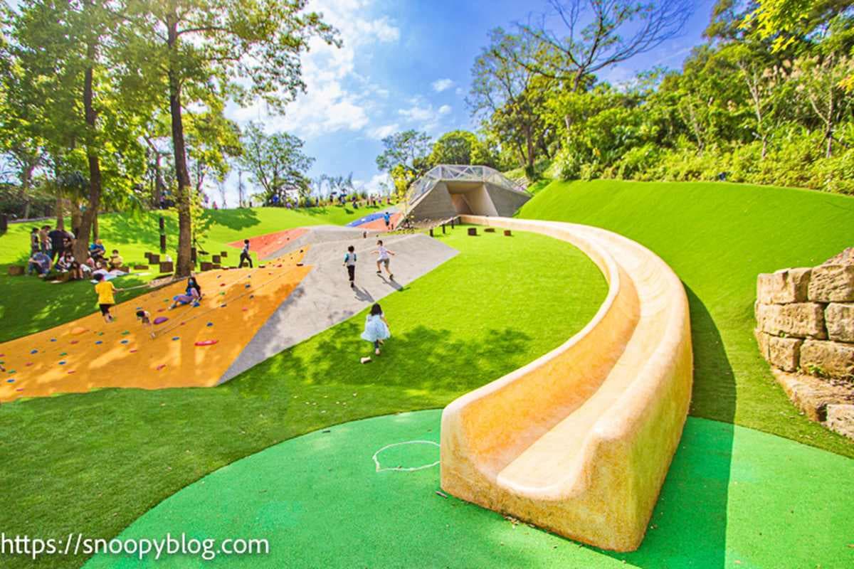 「台北最長溜滑梯」在這！全新森林公園「斜坡攀岩場」放電必玩，遛小孩快衝