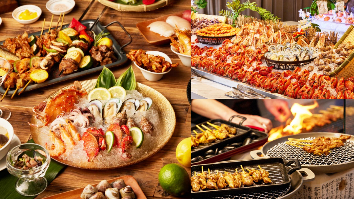 【新開店】Buffet吃到飽買一送一！「峇里斯南洋海鮮百匯」BBQ烤串、牛排無限吃