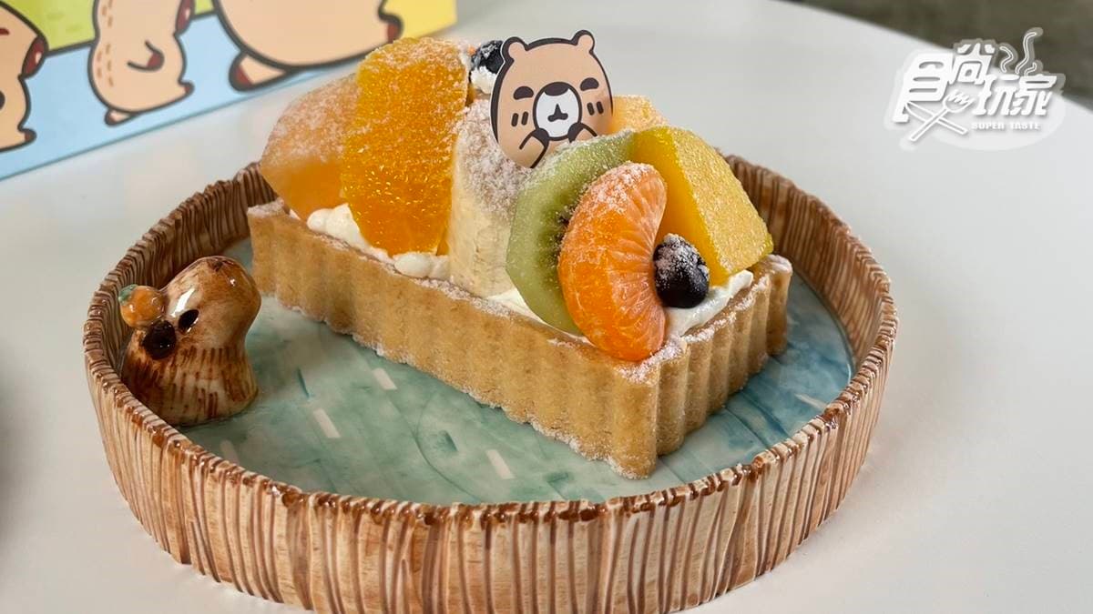 「MOGU KABI豆塔專賣店」將甜點融入招牌水豚君的元素，相當討喜。