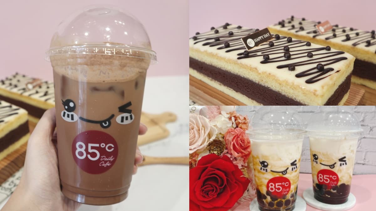 巧克力控要喝！85度C新推「伯爵可可飲＋蛋糕」，指定日黑糖珍奶第２杯半價