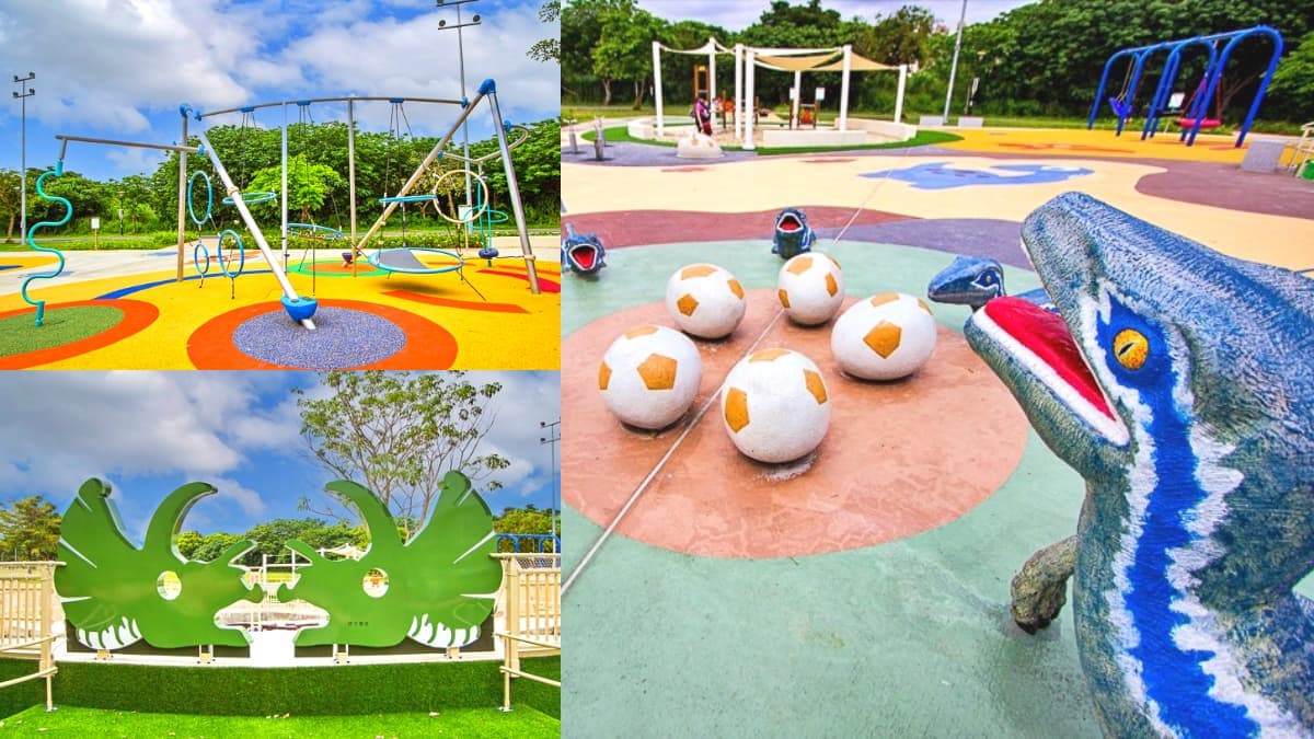 恐龍出沒!板橋全新「共融主題公園」快衝,挑戰北部唯一「太空漫步」遊具