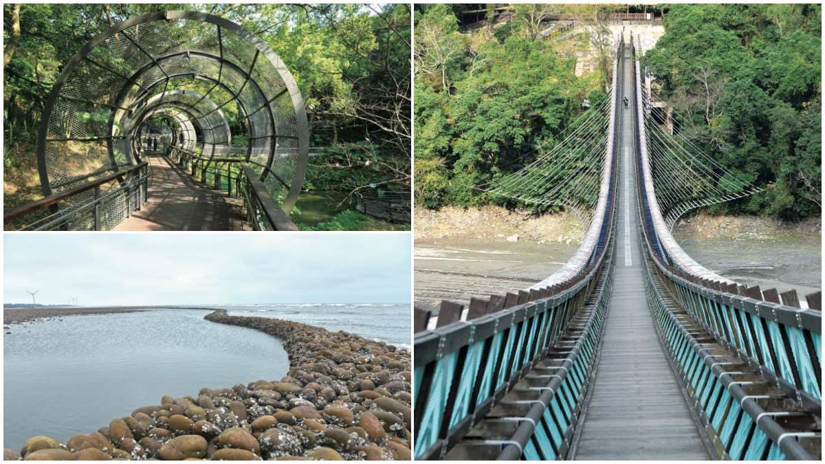 消暑景點快收！桃園４處沁涼山海祕境：百年石滬、全台最長懸索橋、綠色隧道