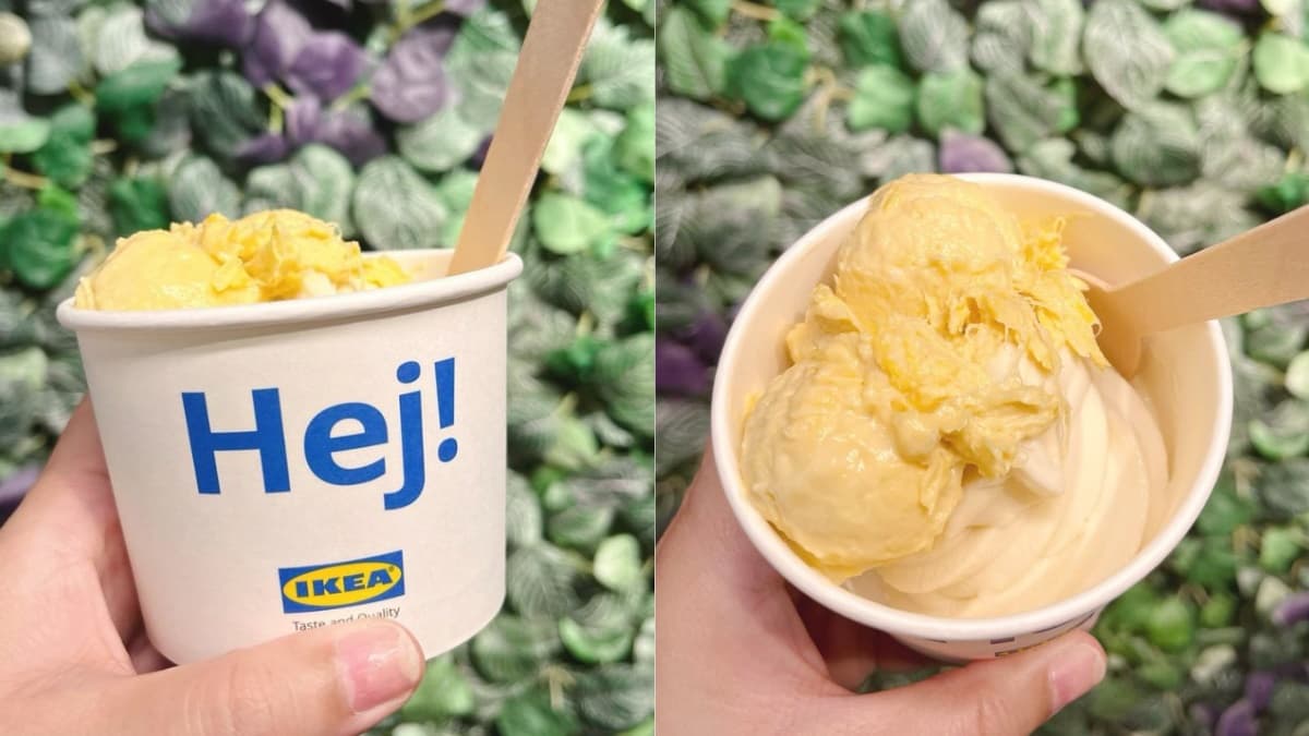 愈臭愈愛！香港IKEA夏限定「榴槤冰淇淋」貓山皇品種濃爆，還能再加榴槤肉