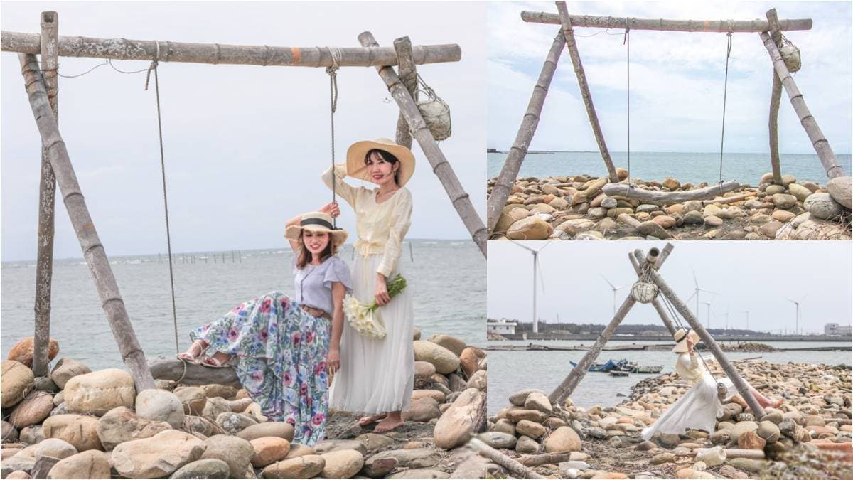 免費拍到手軟！IG暴紅「賞海祕境」打卡漂流木鞦韆，「海堤伸展台」網美最愛