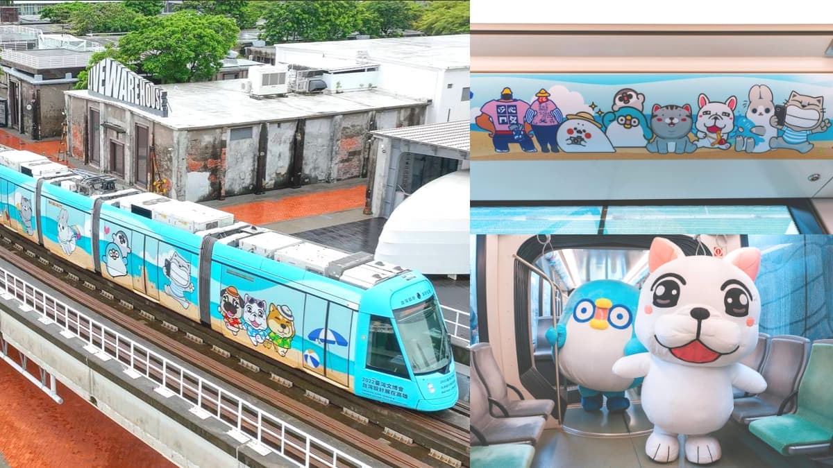 ６大超萌貼圖集合！高雄首創「聊療號」輕軌列車啟航，追車２步驟鐵粉快收