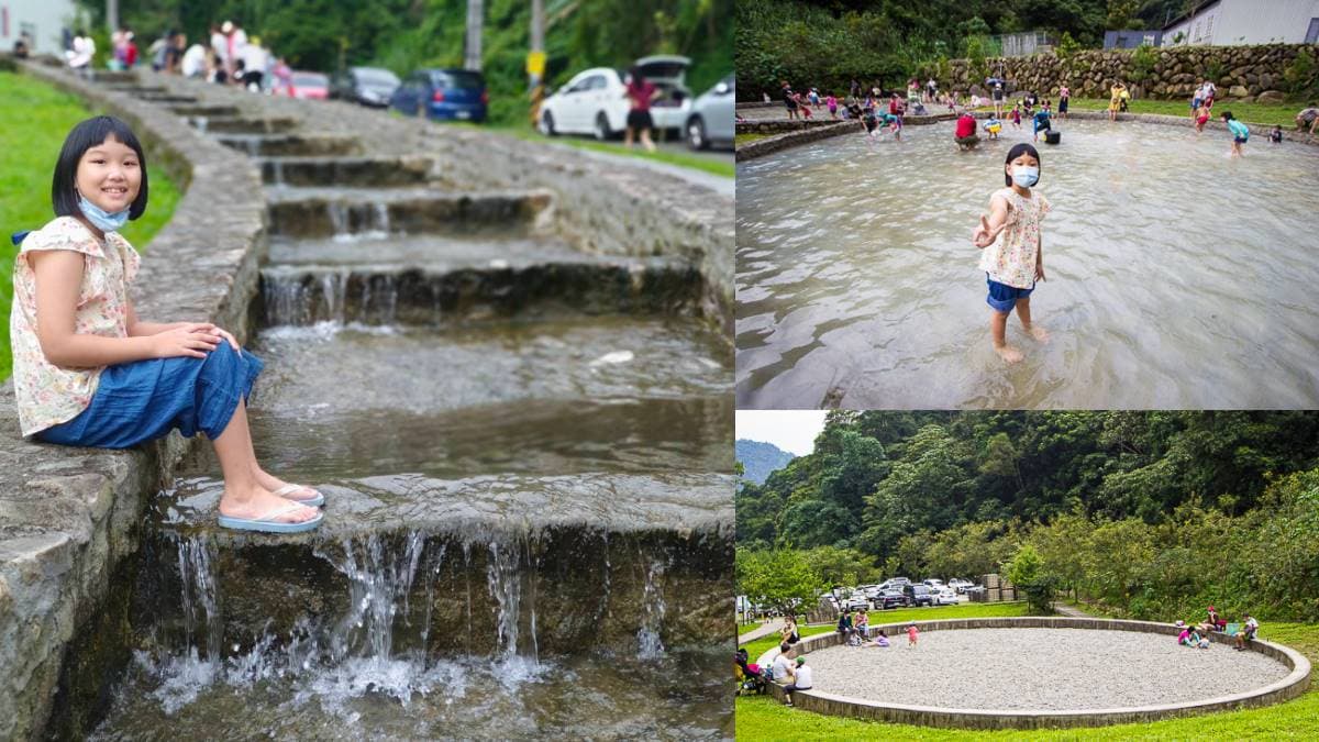 南投玩水景點再＋１！快衝隱藏版「親水公園」，８字型戲水池、戲石沙坑免費玩