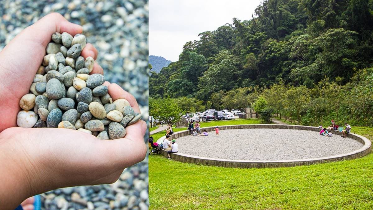 南投玩水景點再＋１！快衝隱藏版「親水公園」，８字型戲水池、戲石沙坑免費玩