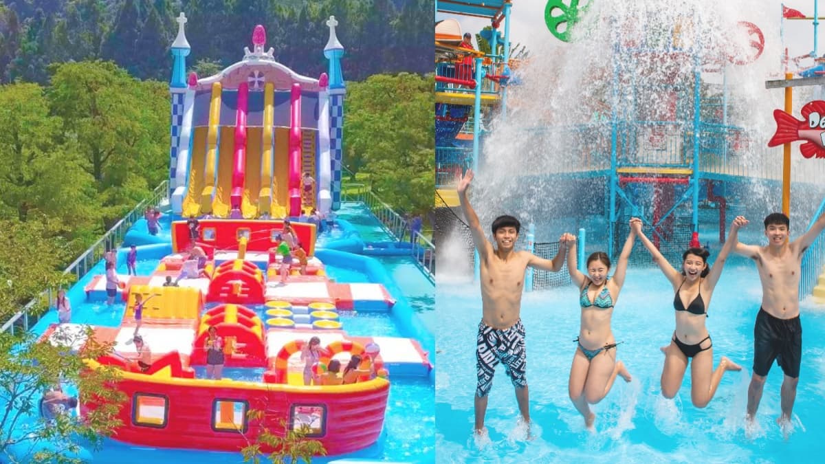 比基尼入園199元！劍湖山連２天優惠，九族推最新水樂園「８公尺高滑水道」