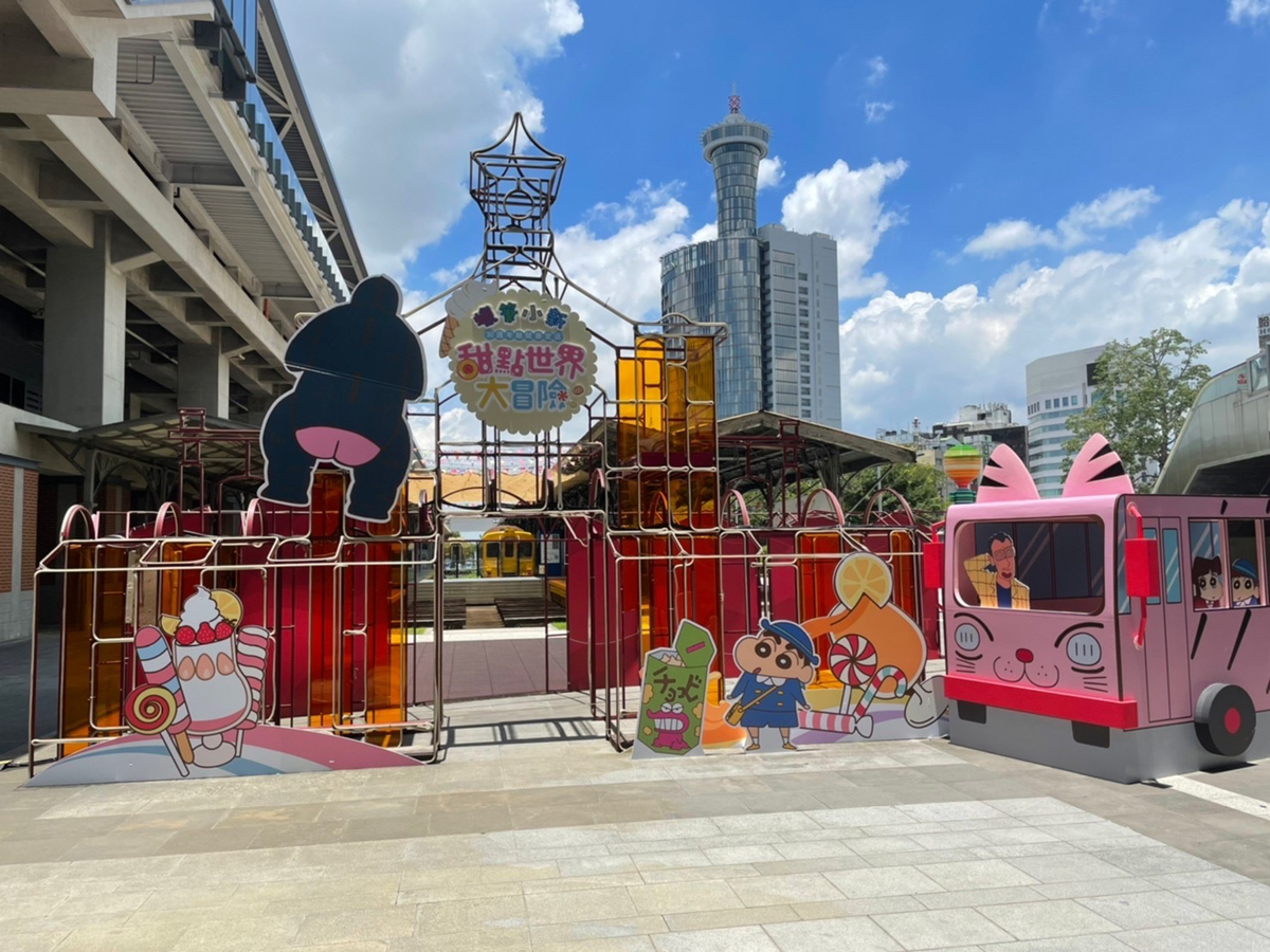 免費衝「蠟筆小新30週年限定店」台中站！７公尺高巧克比、春日部列車站搶拍
