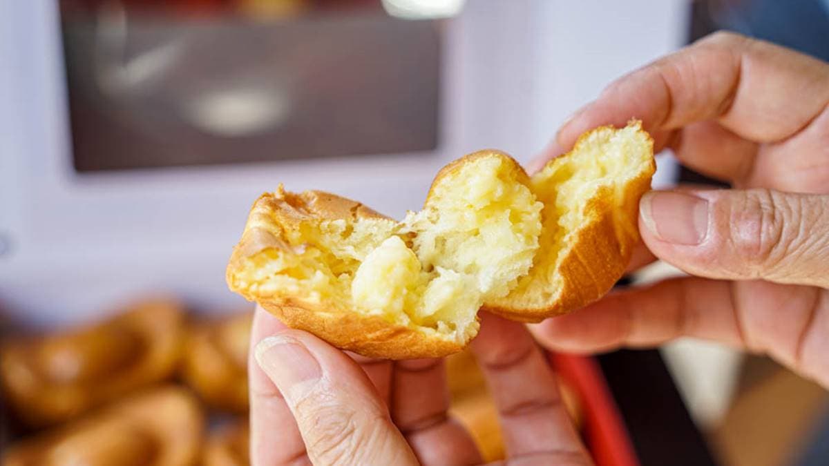雞蛋糕有點QQ的口感，蛋味很香很濃。（圖片來源：螞蟻幫的櫥櫃）