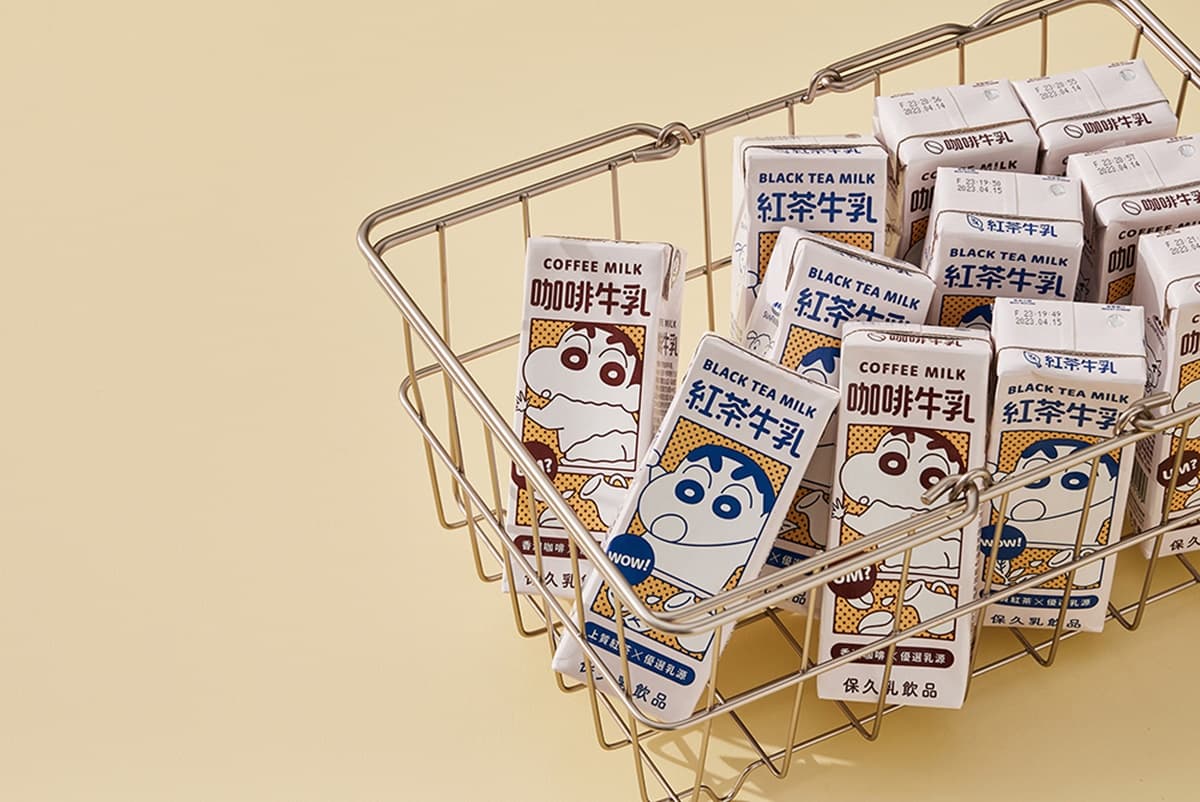 露屁屁「小新日式牛乳」太Q！7-11推蠟筆小新紅茶、咖啡牛乳，６入組優惠快囤
