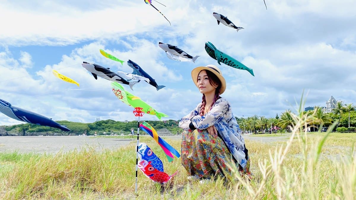 30隻大鯨魚飛上天！「2022旗津風箏節」限定２天開跑，如置身《禹英禑》場景