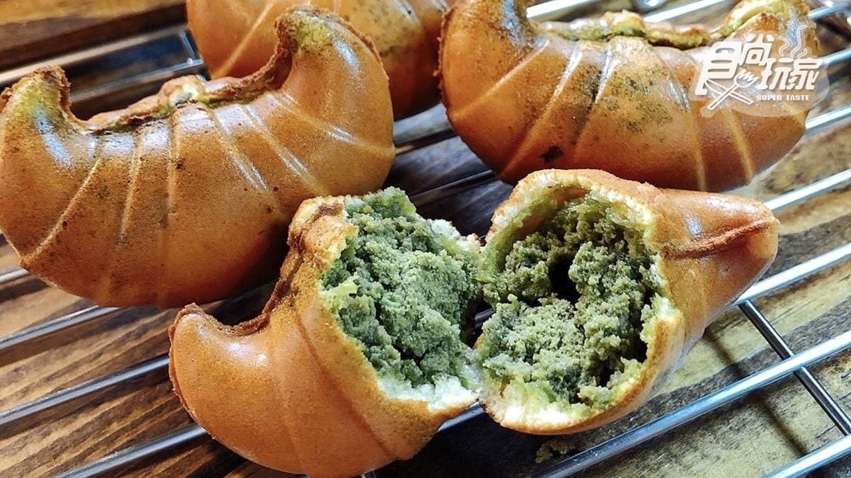 三峽人氣「爆餡雞蛋糕」！現做「金牛角造型」必打卡，碧螺春奶酥濃郁不過甜