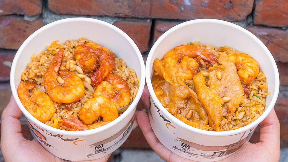 位在草屯「米香哥蝦仁飯」，是人氣打卡美食。（圖片來源：那倆人✈玩樂人生）