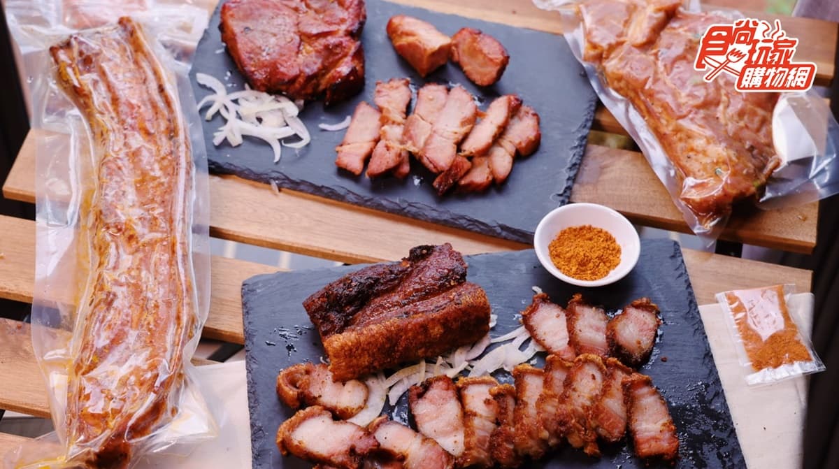 肉食控爆汁預警！超巨大「柴燒脆皮五花豬、霜降厚切豬」，生菜包肉爽開嗑