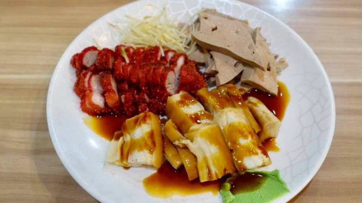炸紅燒肉、鯊魚煙和粉肝。（圖片來源：貓大爺部落格）