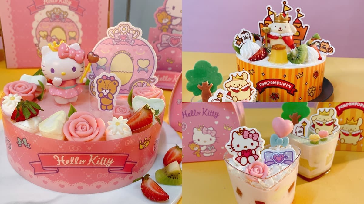 Kitty、布丁狗萌到捨不得吃！85℃４款三麗鷗蛋糕限量快搶，還有公仔可收藏
