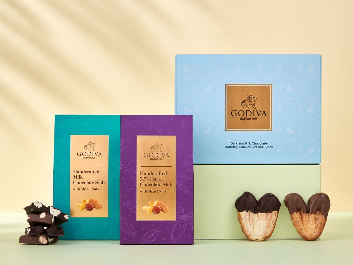 港台限定必搶！GODIVA推「蝴蝶酥＋手工綜合堅果巧克力」，滿額享禮盒加購優惠