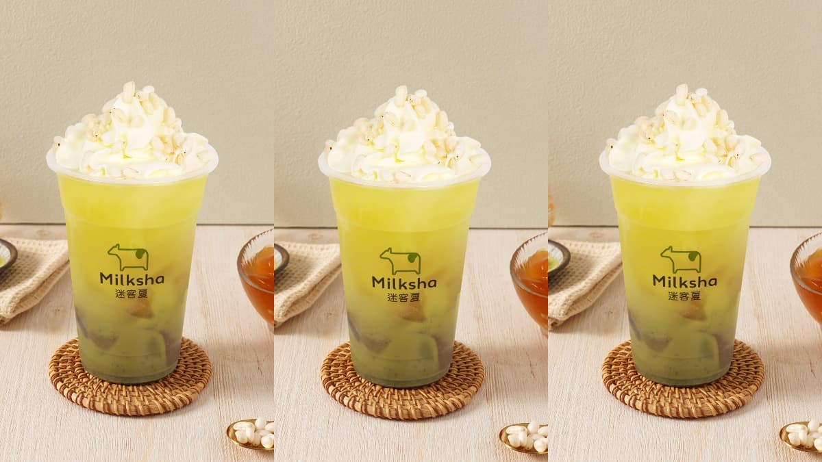最美「莫蘭迪綠抹茶飲」!迷客夏秋季新品搭滿滿爆米香+QQ綠茶凍、白玉珍珠 最美「莫蘭迪綠抹茶飲」!迷客夏秋季新品搭滿滿爆米香+QQ綠茶凍、白玉珍珠