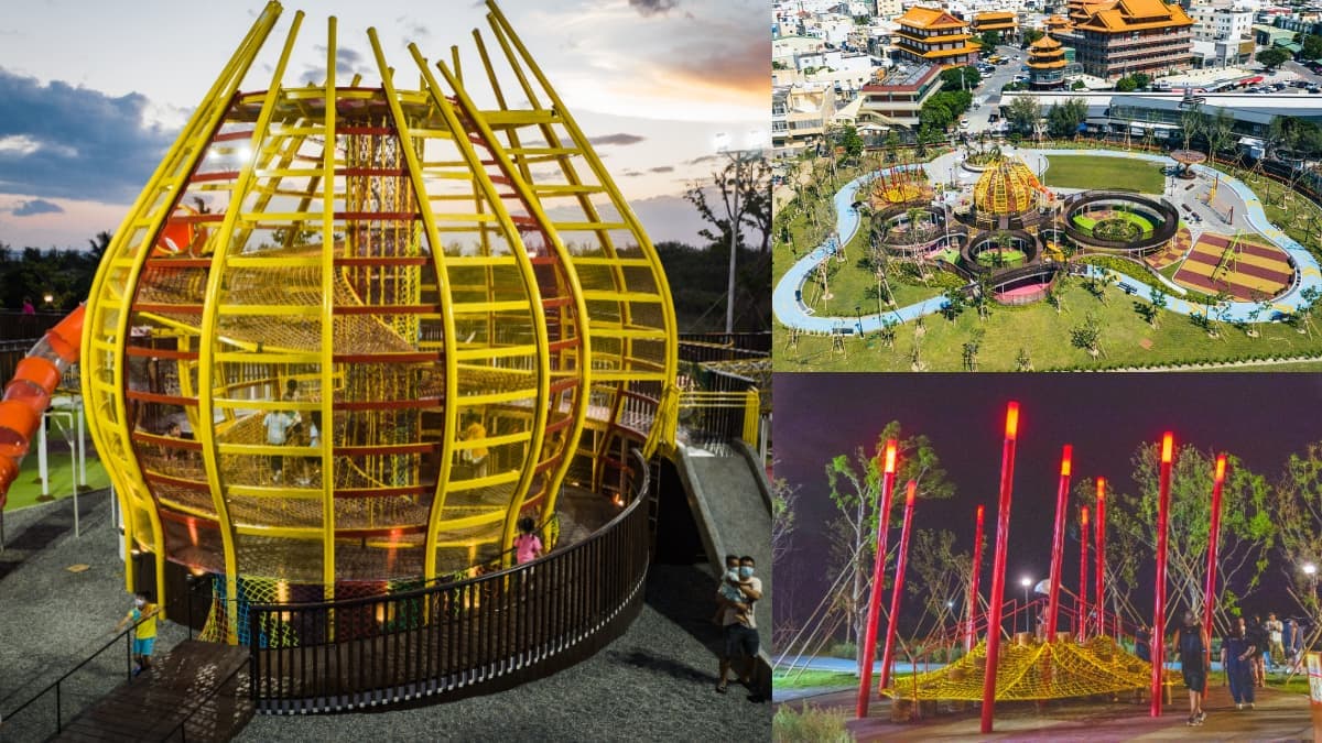 全台首座千坪「洋蔥大福遊樂園」正式啟用！９米高溜滑梯、獨特籤詩橋玩到翻