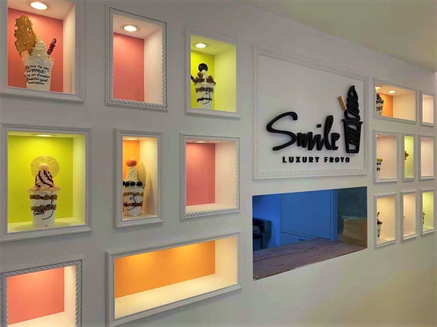 店面裝潢（圖片提供Smile Froyo）