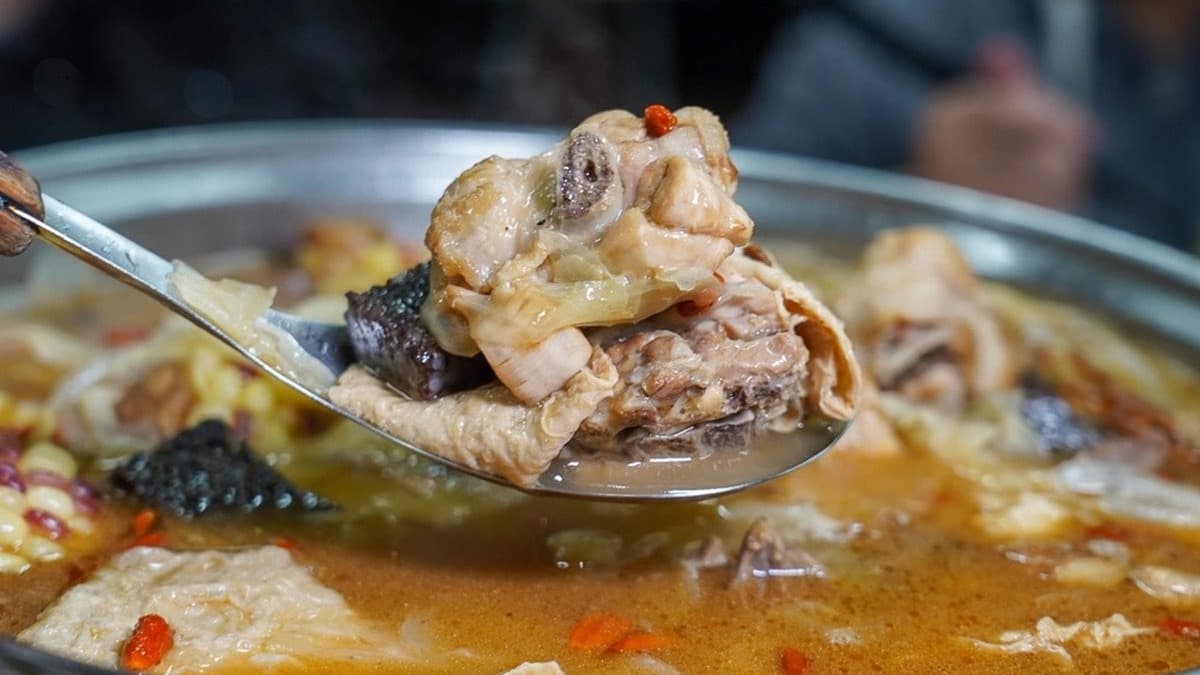 裡面的料給得不少，雞肉都已經燉得超軟了，很喜歡這道菜。（圖片來源：跳躍的宅男）
