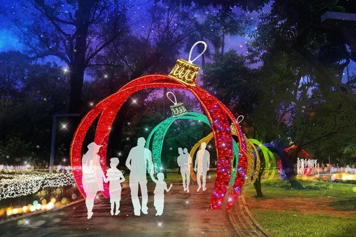 「2022屏東聖誕節」下雪啦！搶拍７米高耶誕樹、15組絕美燈飾，再逛聖誕市集