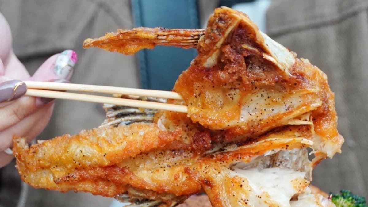 少見的「魚下巴」很大塊，喜歡的一定要來吃。（圖片來源：痴吃的玩）