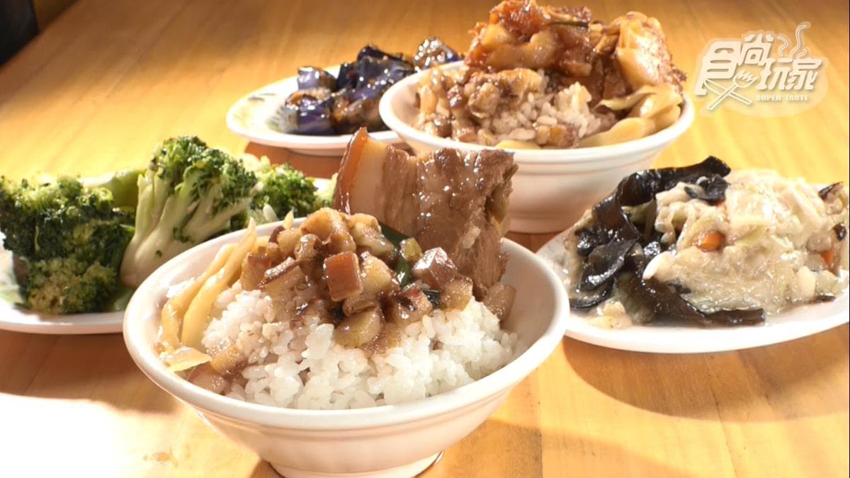 店內的滷肉飯還可以選部位，有三層肉、腿庫、腿仁、腳筋。