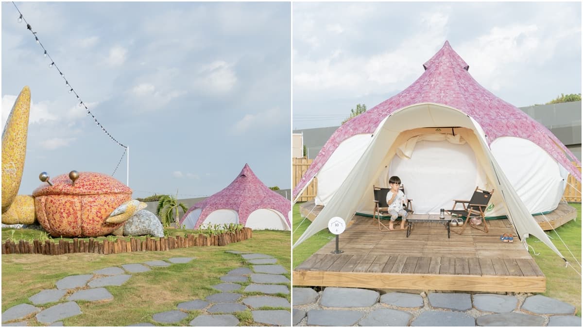 【新開店】高美濕地也能露營!免搭帳住粉嫩蓮花帳,吃晚餐再賞全台最美夕照 【新開店】高美濕地也能露營!免搭帳住粉嫩蓮花帳,吃晚餐再賞全台最美夕照
