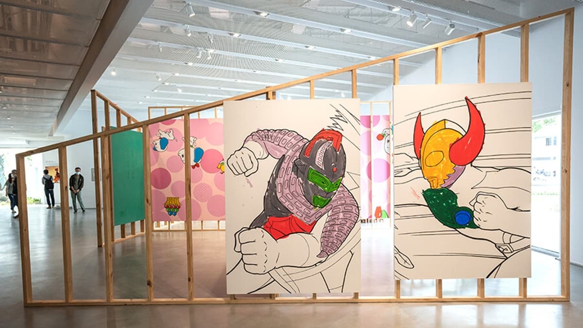 館內有多元化藝術展覽，可以慢慢參觀。（圖片來源：虎麗笑嗨嗨）