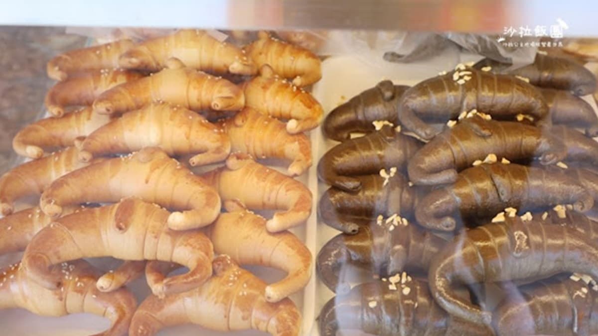 除了手撕包，店家也有販售牛角麵包。（圖片來源：沙拉公主吃喝玩樂看世界）