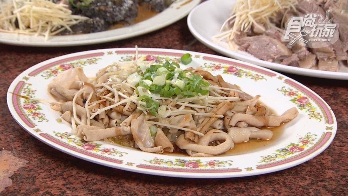 鵝腸的口感很Ｑ彈，帶有肉汁香氣。