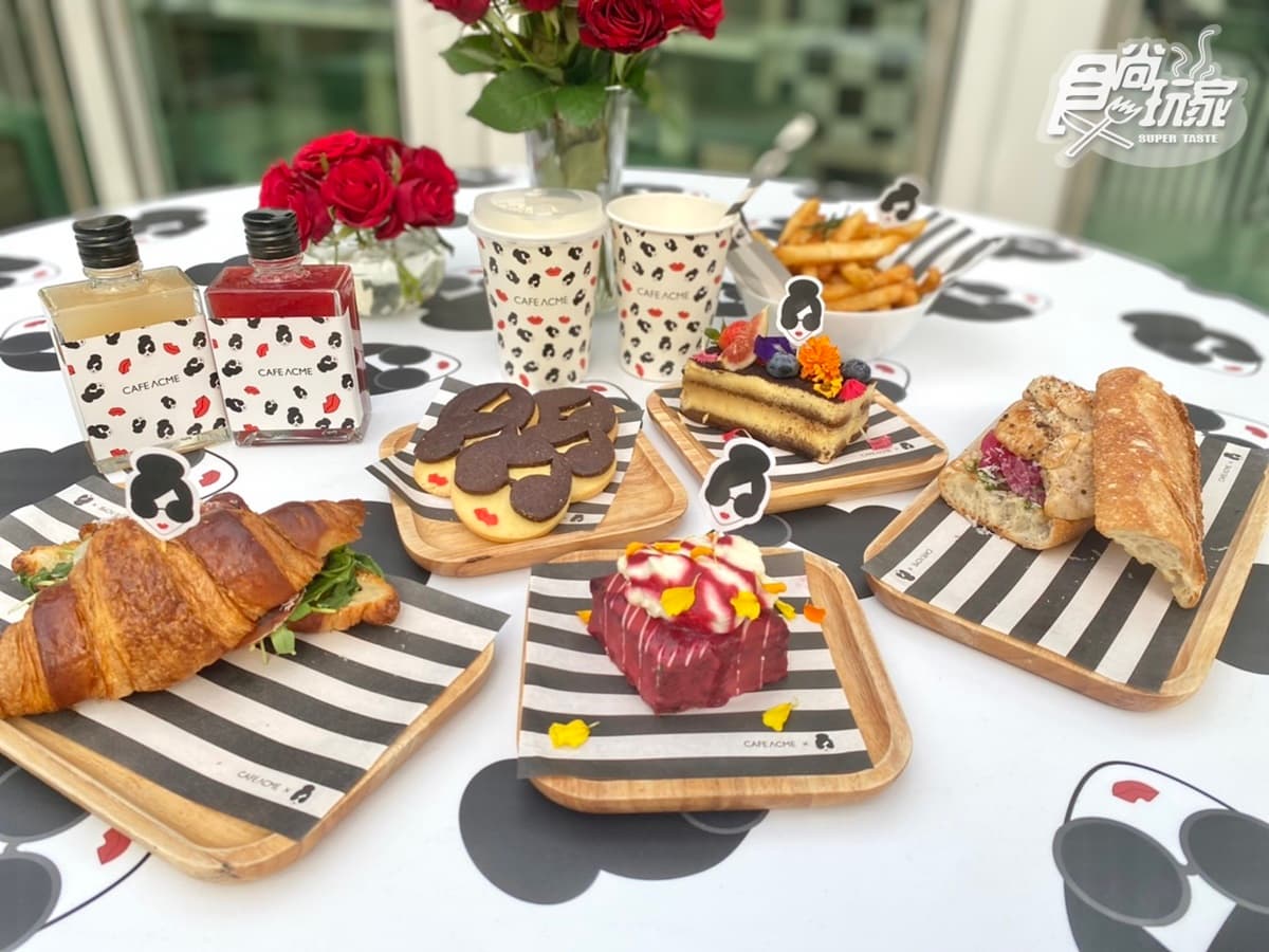 北美館最美露天咖啡！CAFE ACME最美娃娃頭新裝，再嘗超Q頭像餅乾、瓶裝飲