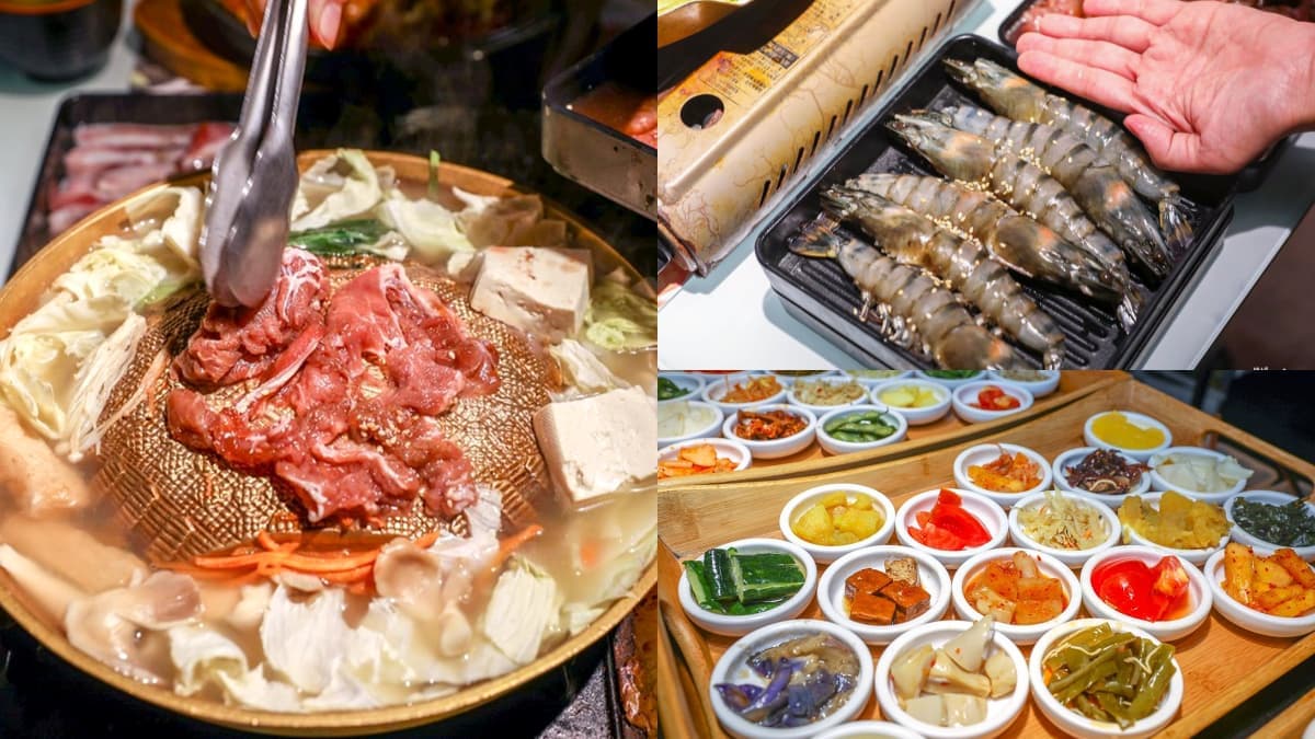 50種小菜任你吃!三重「大分量銅盤烤肉」想吃先排隊,手掌大草蝦海鮮控必嗑