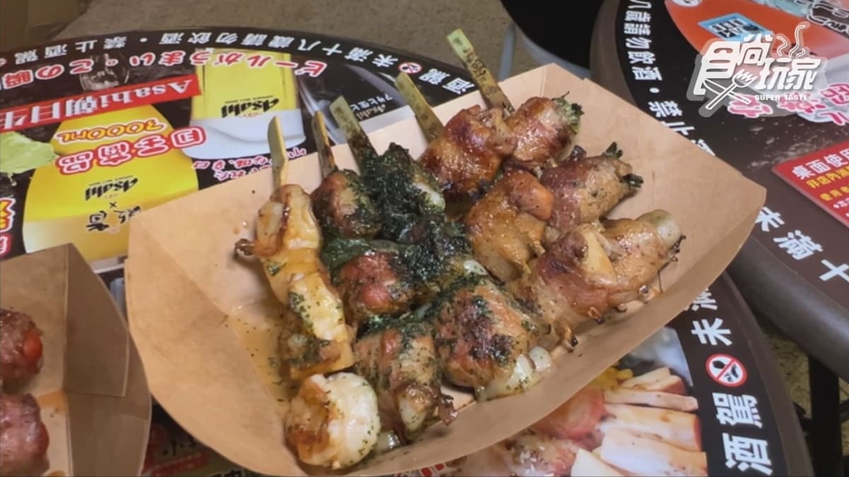 串燒品項眾多，平價好吃。