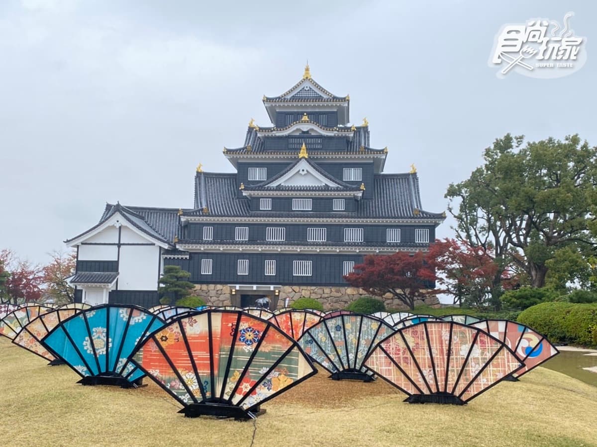 岡山城限定點燈裝置。