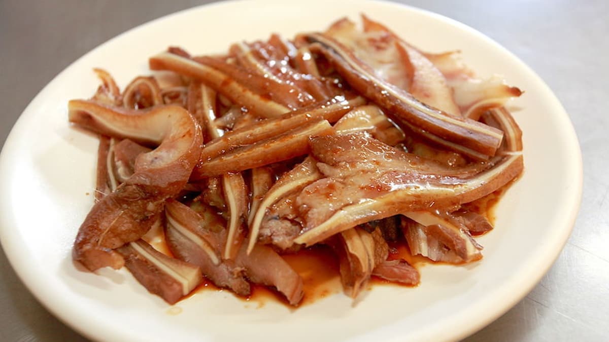豬耳朵很入味Q彈，非常好吃。（圖片來源：樂天小高の美食之旅）