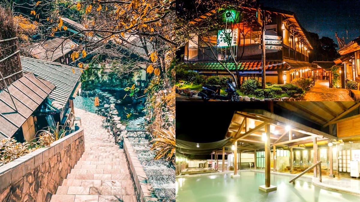 泡溫泉抗寒流！「復古溫泉餐廳」神復刻京都街道，入夜秒變《神隱少女》場景