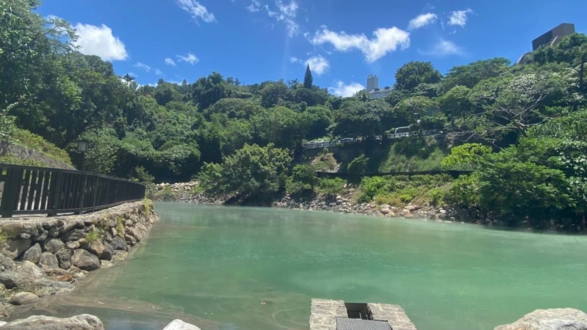 占地約1059坪，是大屯山火山群內水溫最高的溫泉天然出口。（圖片來源：北水處）
