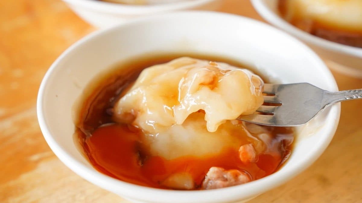 肉圓的皮軟中帶點咬感還不錯。（圖片來源：美食好芃友）