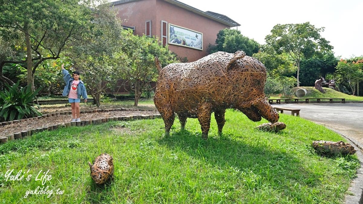 館外有很多竹編的動物，維妙維肖的模樣看起來超可愛。（圖片來源：Yuki‘s Life）