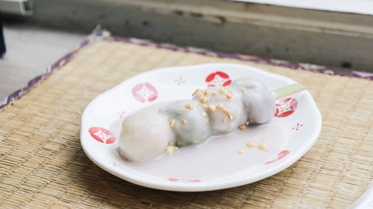 「芋泥麻糬糰子」有濃郁的芋頭香，可以多點不同口味和朋友一起分食。（圖片來源：Rita旅食生活）