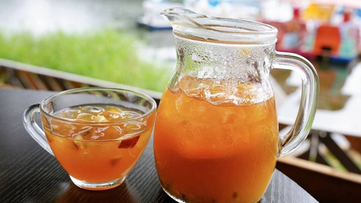 綜合水果茶滿濃郁的，相當不錯。（圖片來源：瑋瑋美食萬歲）