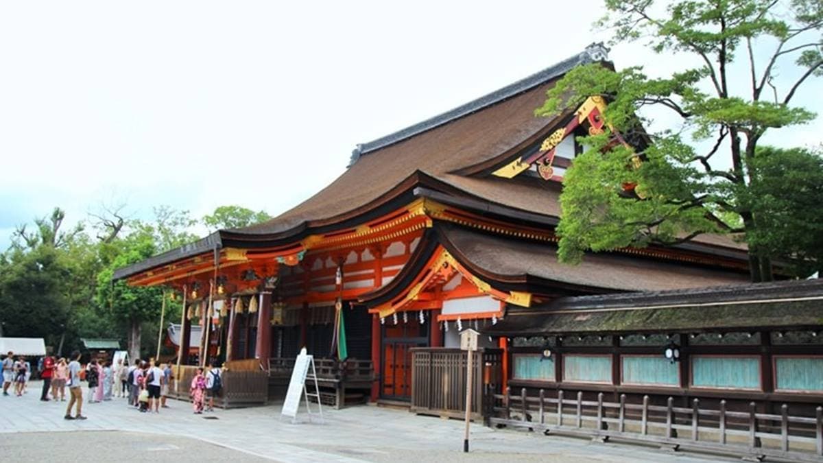 美御前社位於八阪神社裡，是女生必去的景點。（圖片來源：跟著尼力吃喝玩樂）